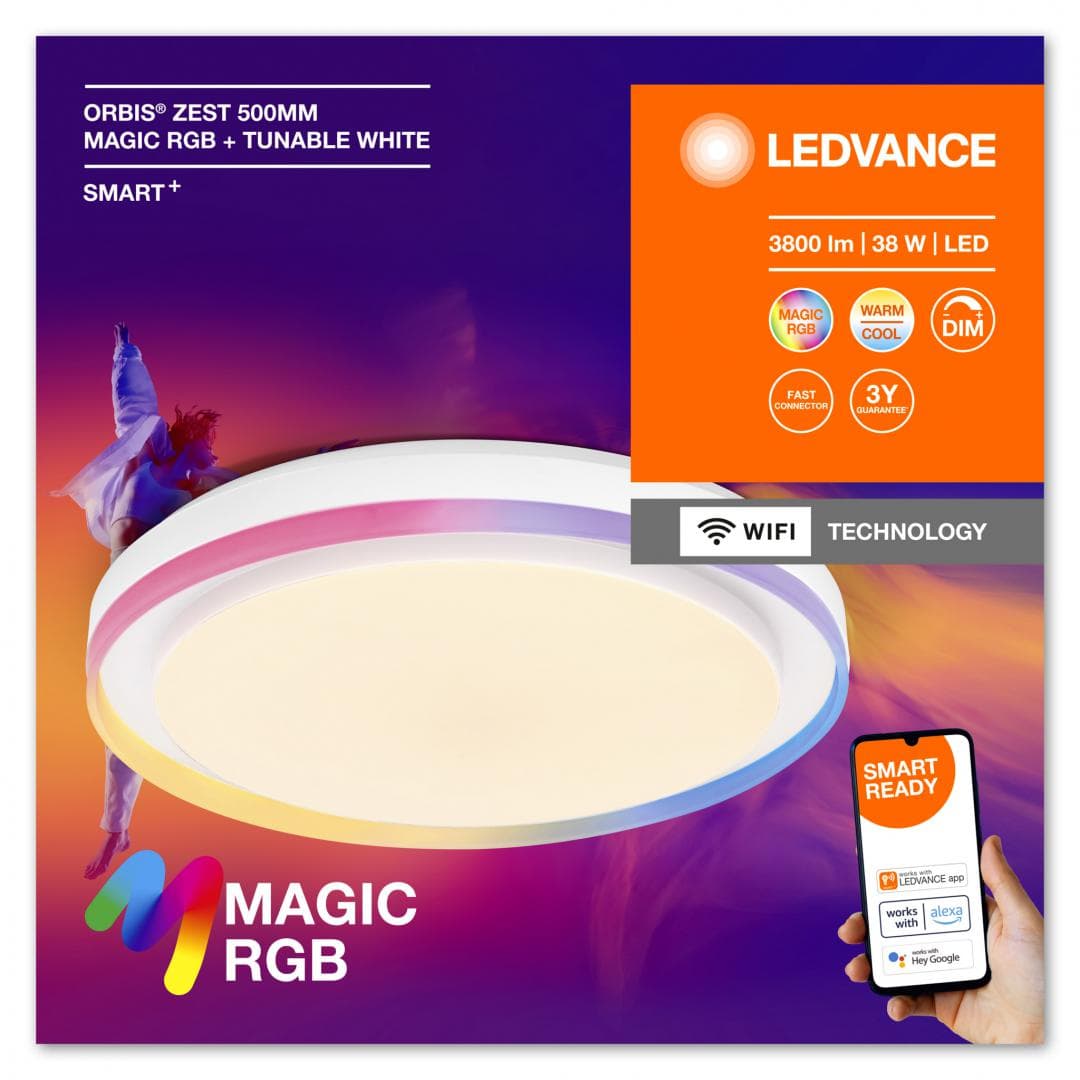 SMARTWIFI ORBISZEST500 MGCRGBTW WT LEDV "000004099854090301"