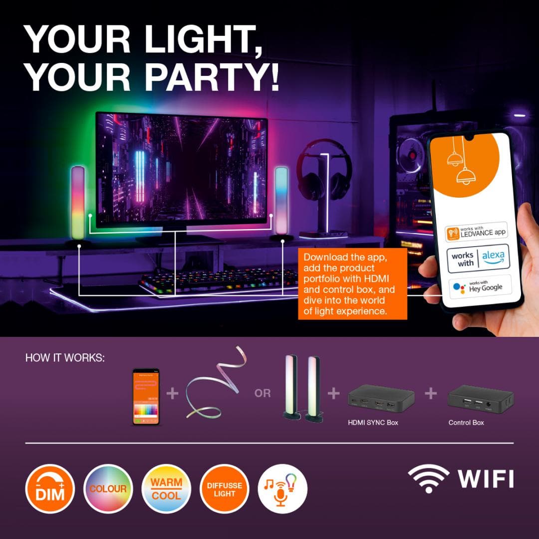 SMART WIFI CONVERT MGC RGBW VR BK LEDV "000004099854096495" — miniatură