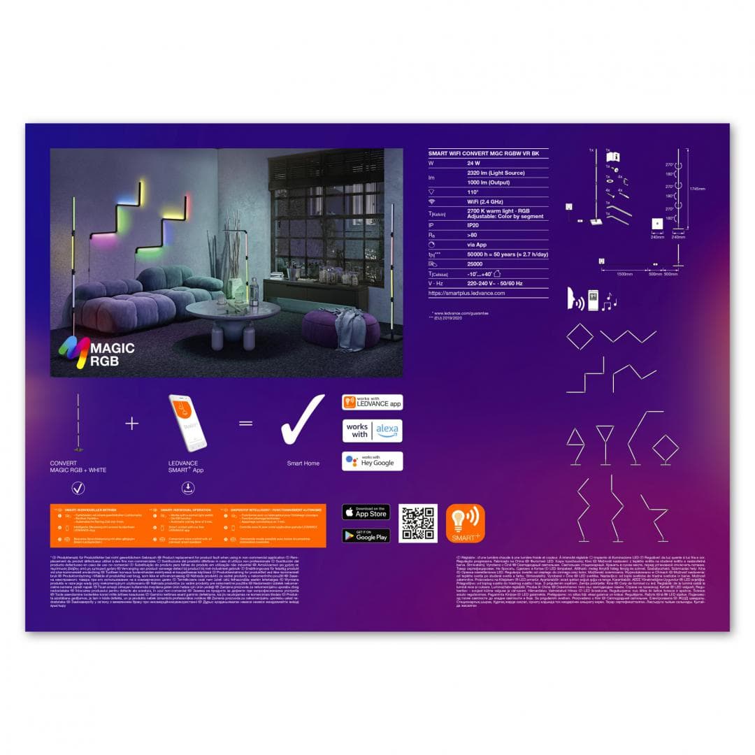 SMART WIFI CONVERT MGC RGBW VR BK LEDV "000004099854096495" — miniatură