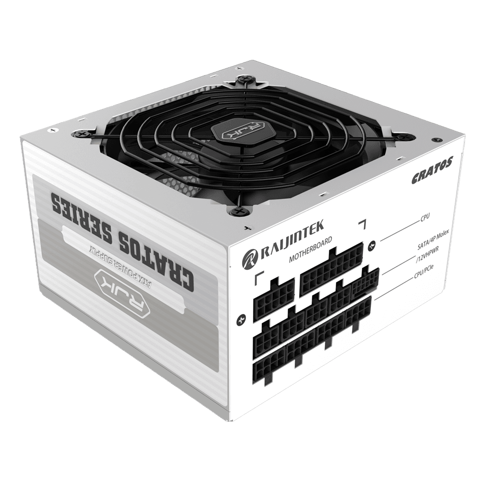 Sursa RAIJINTEK CRATOS 1200 WHITE, ATX, 80 PLUS GOLD, 1200W, PCIe 5.0, Full Modulara "0R30B00004"