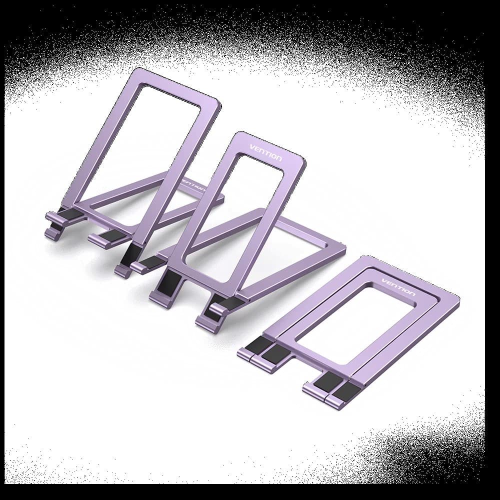 Suport smartphone pentru birou Vention, aliaj de Aluminiu, portabil, device compatibil 4 - 12.9inch, gri, "KCZH0" - 6922794772502