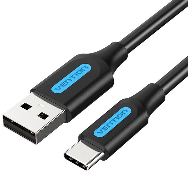 Cablu alimentare si date Vention, USB 2.0 (T) la USB Type-C (T), 1.5m rata transfer 480 Mbps, invelis PVC, negru, "COKBG" - 6922794748651