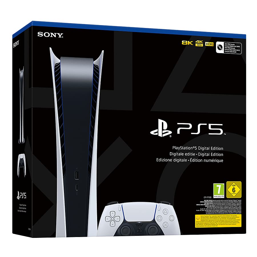PlayStation 5 PS5 825 Sony GB SSD - Digital Edition 46501036