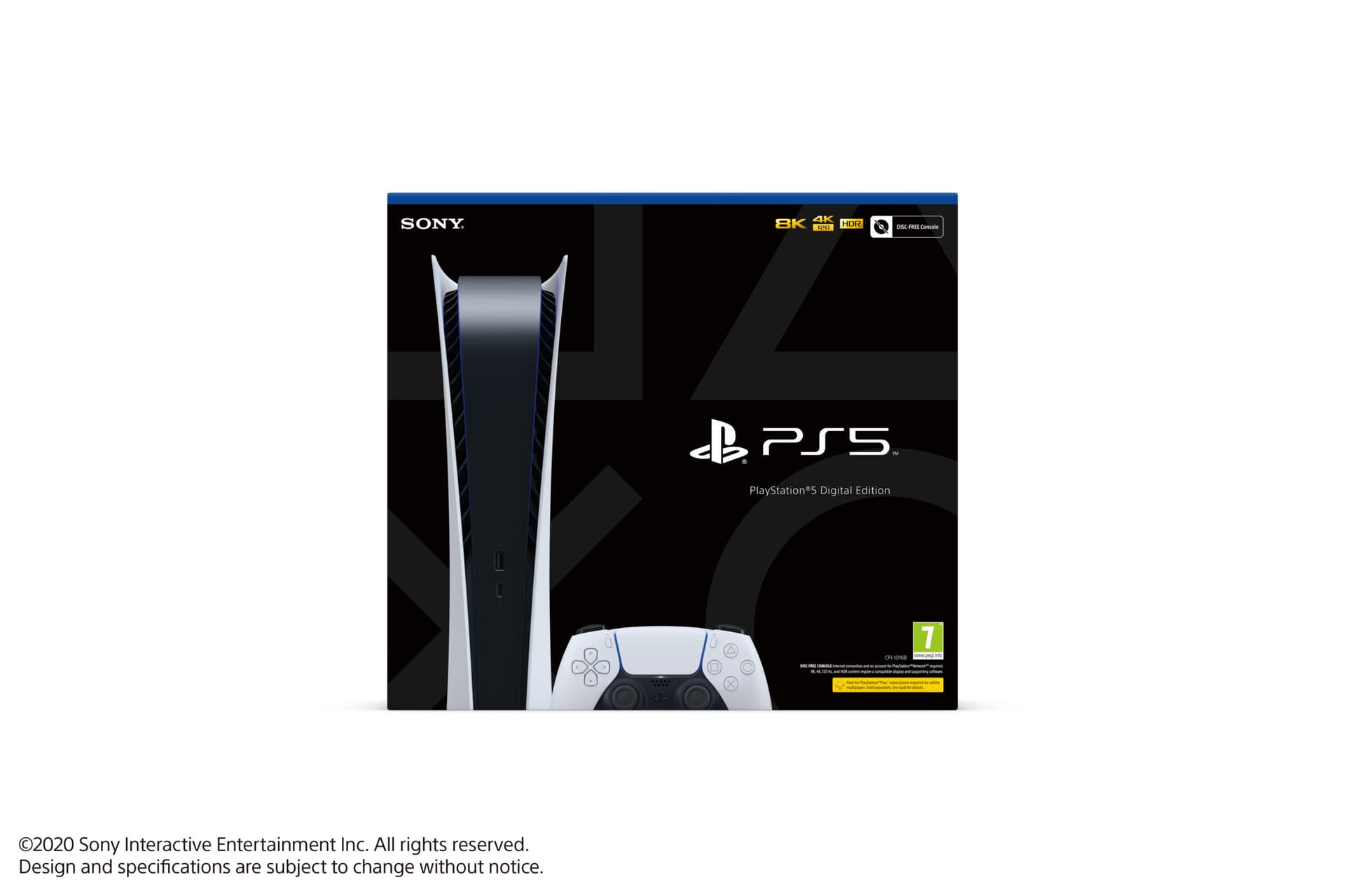 PlayStation 5 PS5 825 Sony GB SSD - Digital Edition 46501036 — miniatură