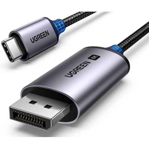 CABLU video Ugreen, "CM556" adaptor USB Type-C (T) la DisplayPort 1.4(M), 1m, rezolutie maxima 8K UHD (7680 x 4320) la 60 Hz, negru "25157"