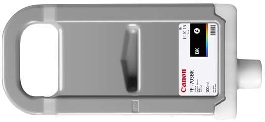 Cartus Cerneala Original Canon Black, PFI-703BK, pentru IPF 810|IPF 815|IPF 820|IPF 825, 700ml,NOPP, "2963B001AA"