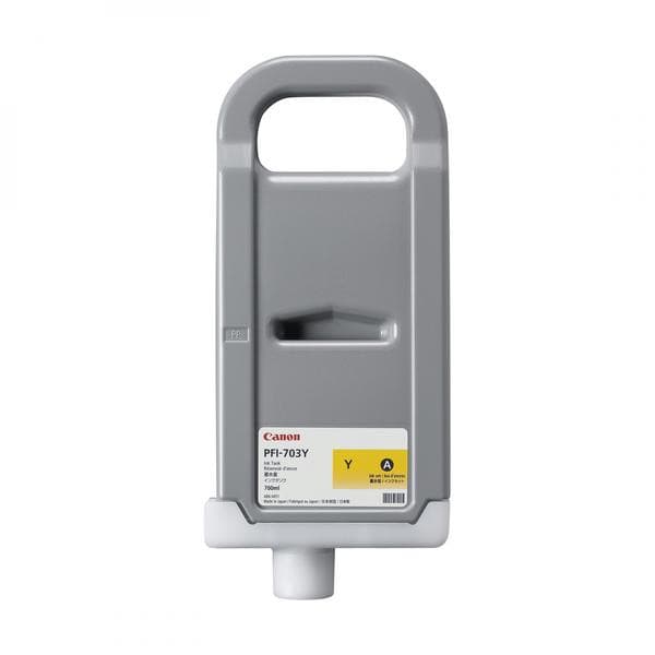 Cartus Cerneala Original Canon Yellow, PFI-703Y, pentru IPF 810|IPF 815|IPF 820|IPF 825, 700ml,NOPP, "2966B001AA"