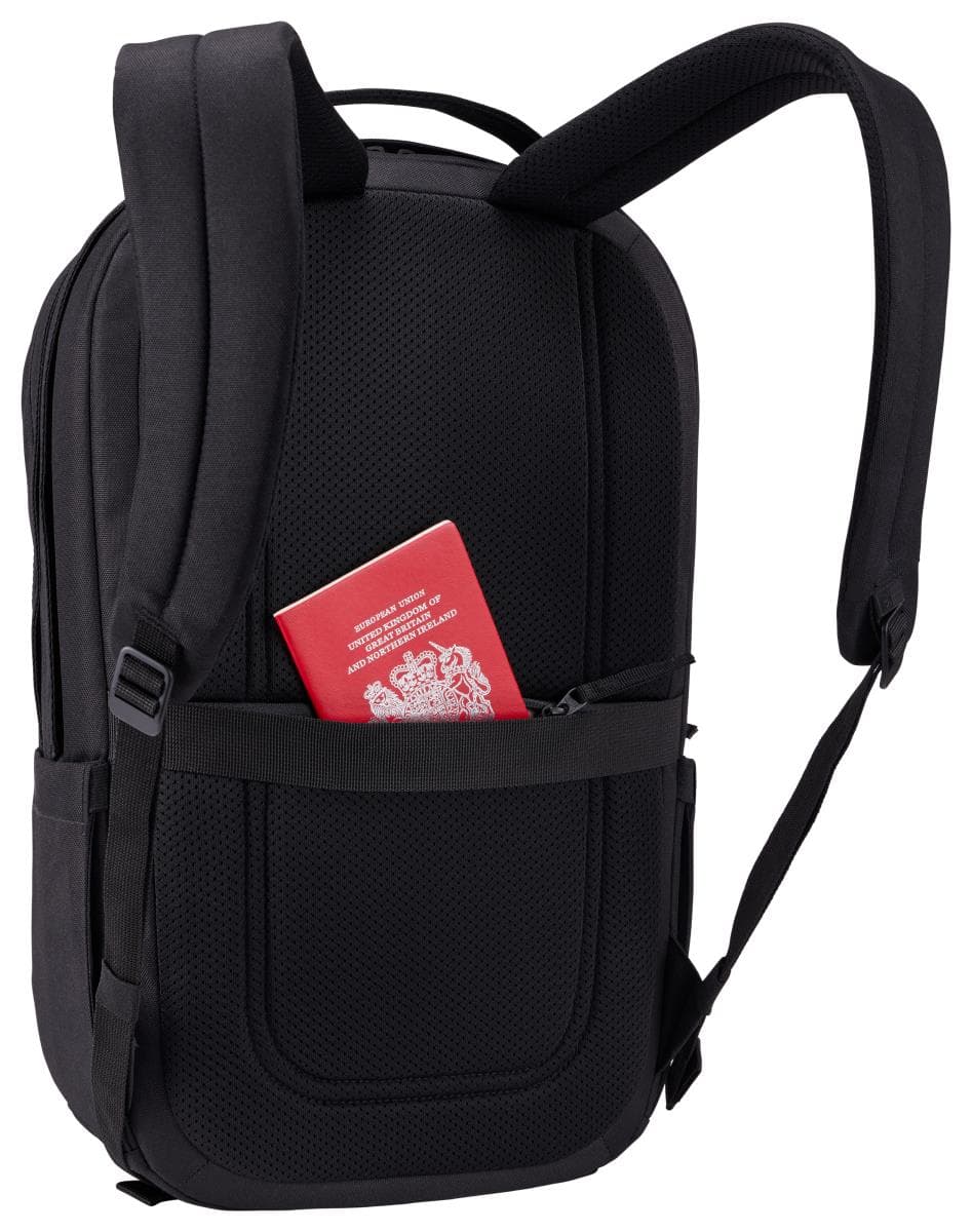 RUCSAC CASE LOGIC Invigo, pt. notebook de max. 15.6 inch, 2 compartimente, buzunar frontal x 2 | buzunar lateral, waterproof, nylon, negru, 3205105 "INVIBP116 BLACK" — miniatură