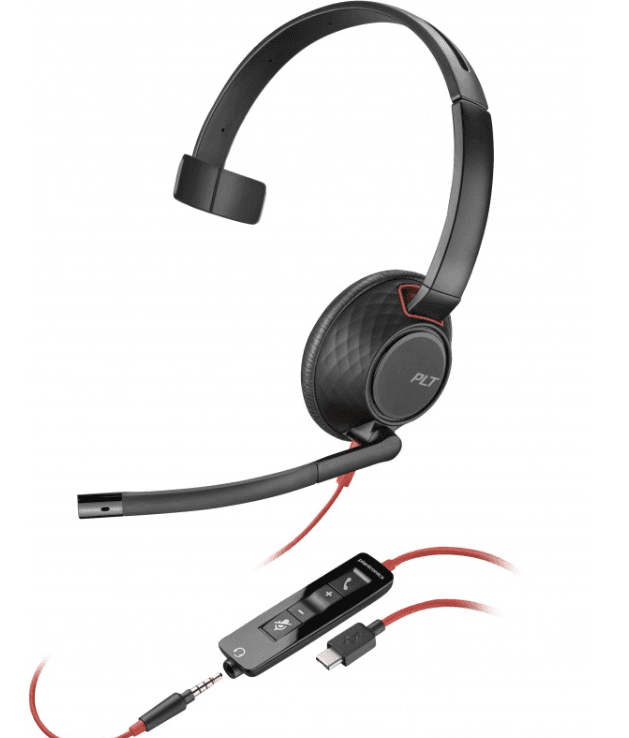 CASTI HP Poly BW 5210 Monaural USB-A Headset "80R98AA"