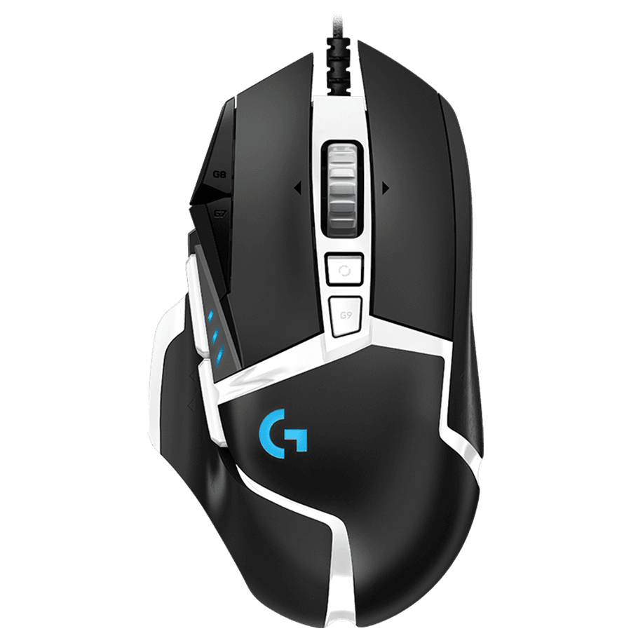 MOUSE Logitech - gaming G502 SE Corded Gaming Mouse - HERO - BLACK/WHITE - USB - EWR2 "910-005730"