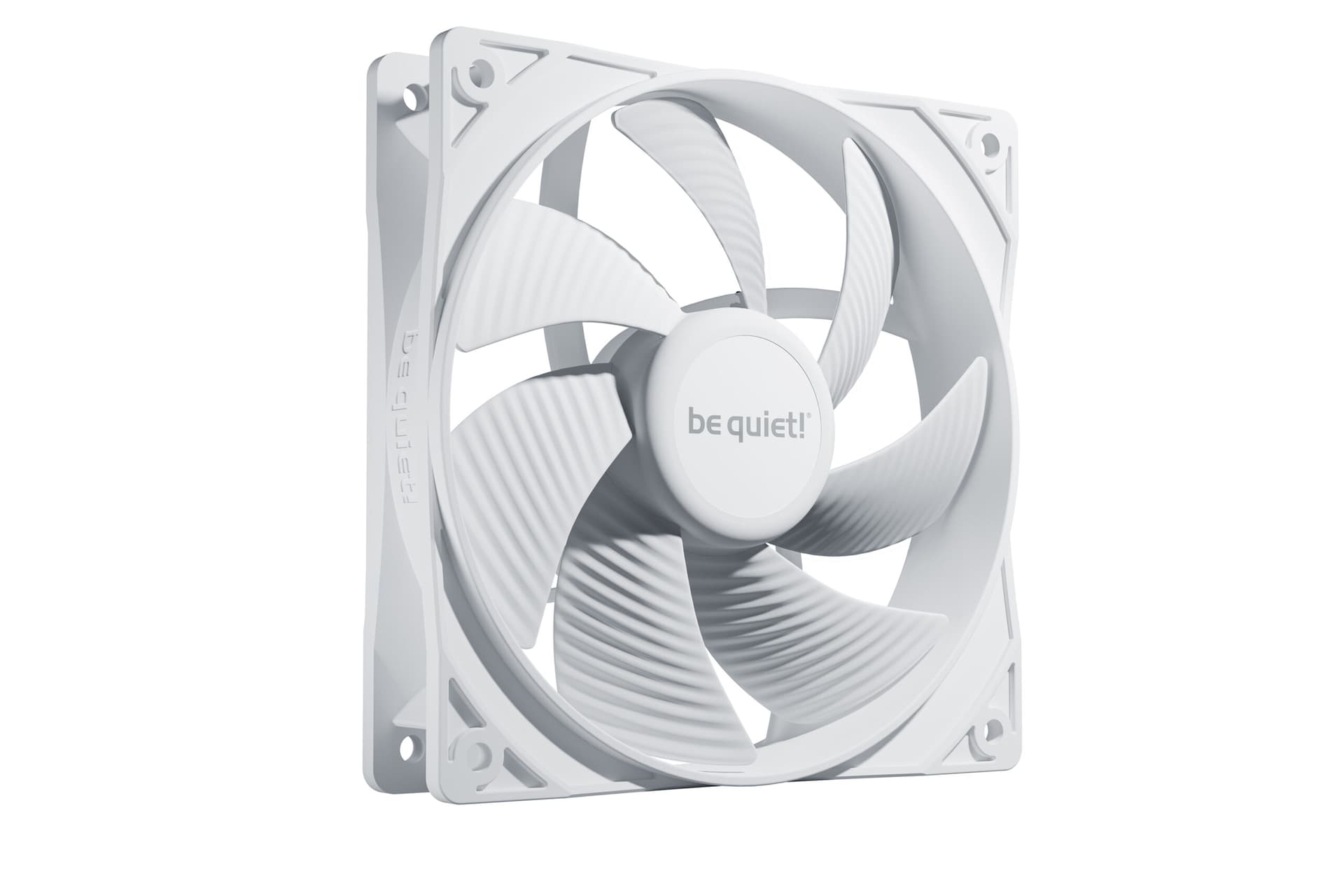 Ventilator be quiet! "PURE WINGS 3"120mm 1600 rpm, Rifle bearing, 4-pin PWM, alb, "BL110"