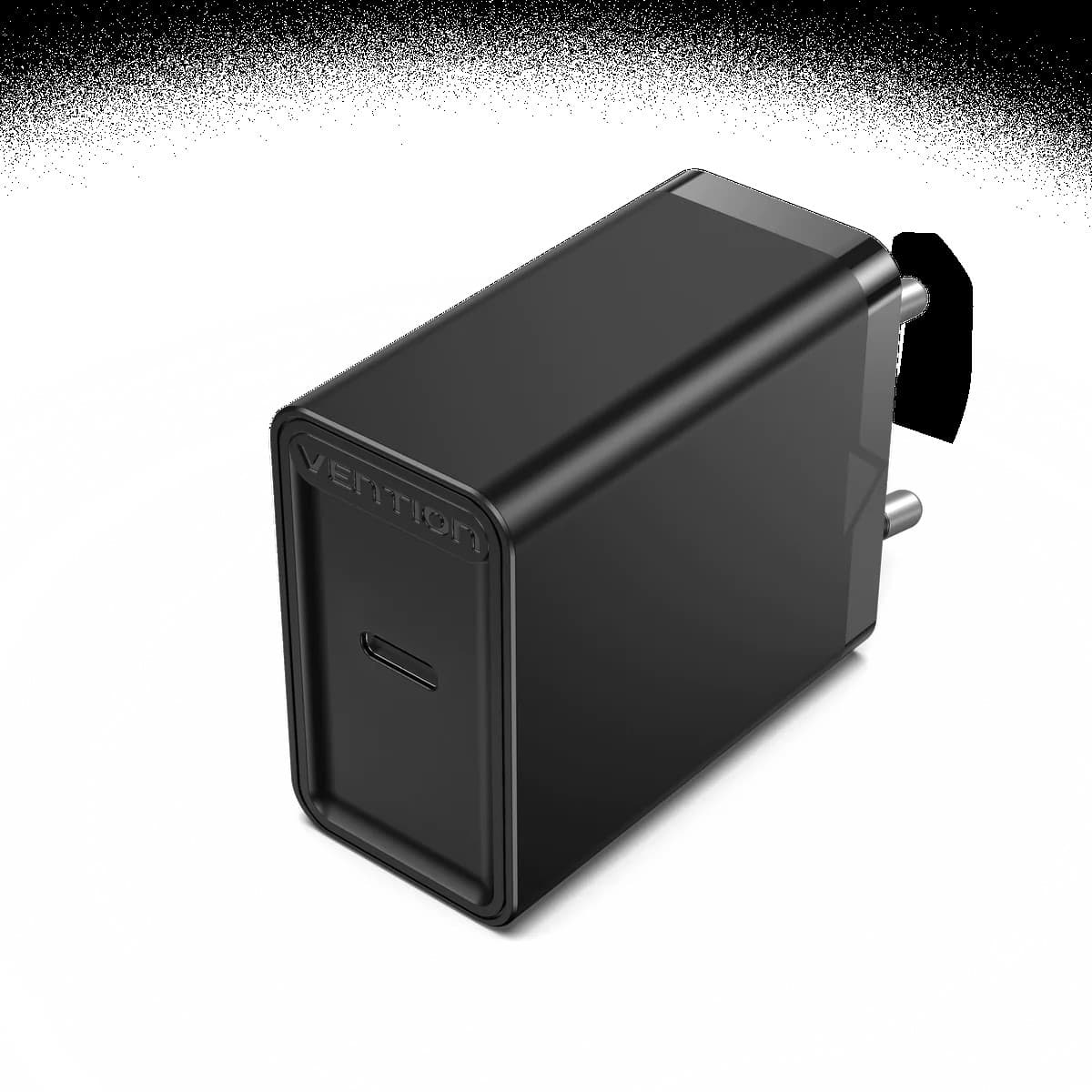 ALIMENTATOR SmartPhone la 220V Vention 1-port USB-C Wall Charger(20W) EU-Plug Black, "FADB0-EU" — miniatură