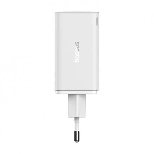 INCARCATOR RETEA Baseus GaN6 Pro, Quick Charge 65W, 2 x USB Type-C Output 5V/3A, 2 x USB (include cablu USB Type-C la USB Type-C de 100W), alb "P10162701213-00"-6932172644437 — miniatură