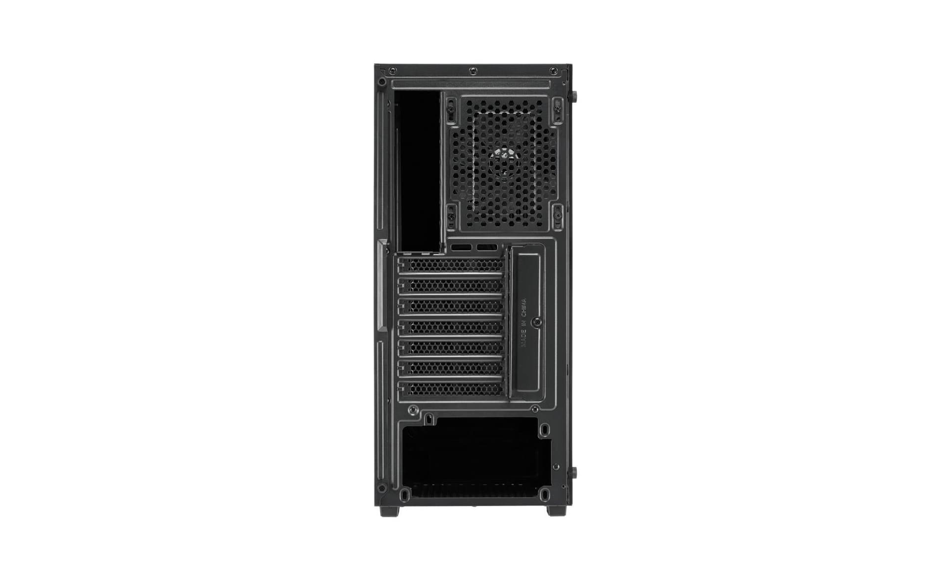 CARCASA FORTRON Middle Tower, ATX, "CMT195A", fara sursa, USB 3.0 x 2, USB 2.0 x 1, RGB light bar, 120mm x 4 fan, HD-audio, negru, "POC0000213" — miniatură