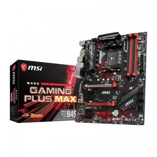 PLACI de BAZA MSI B450 GAMING PLUS MAX AM4 4DDR4 2PCI-Ex16 4PCI-Ex1 1M.2 6SATA3 "B450 GAMING PLUS MAX"