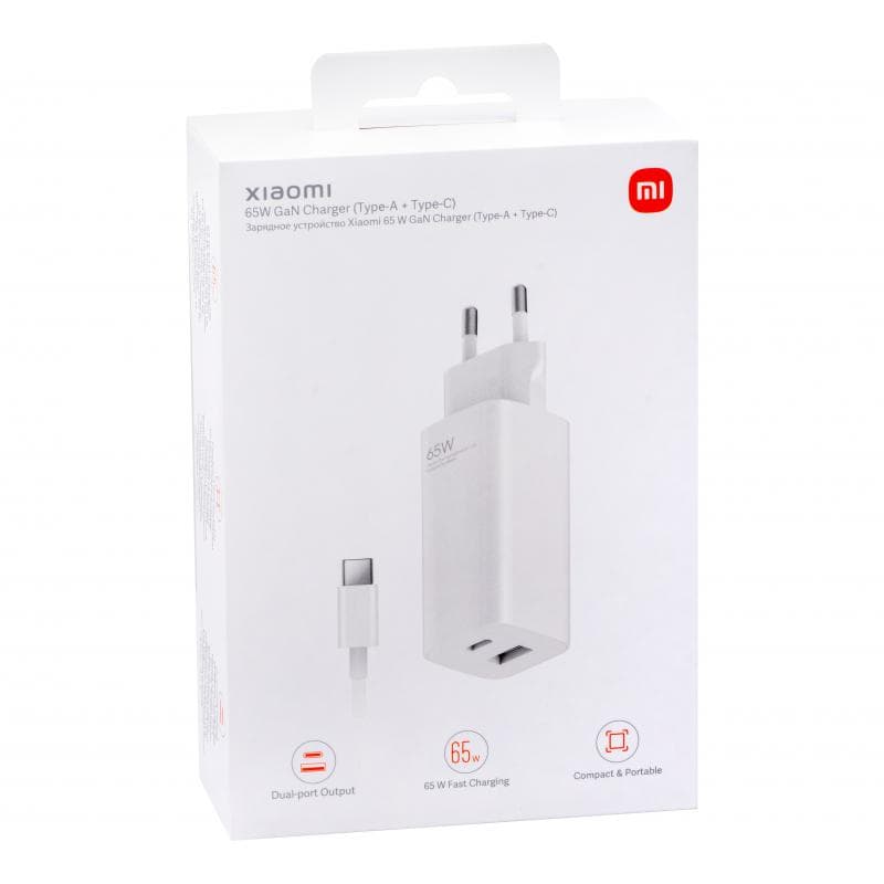 Xiaomi Mi 65W GaN Charger,USB-A,USB-C,Wh "BHR5515GL"
