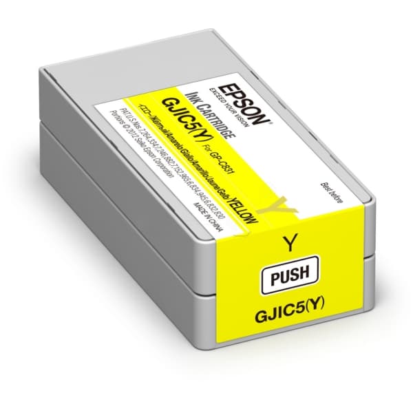 Cartus Cerneala Original Epson Yellow, GJIC5Y, pentru ColorWorks C831|GP-M831, "C13S020566"
