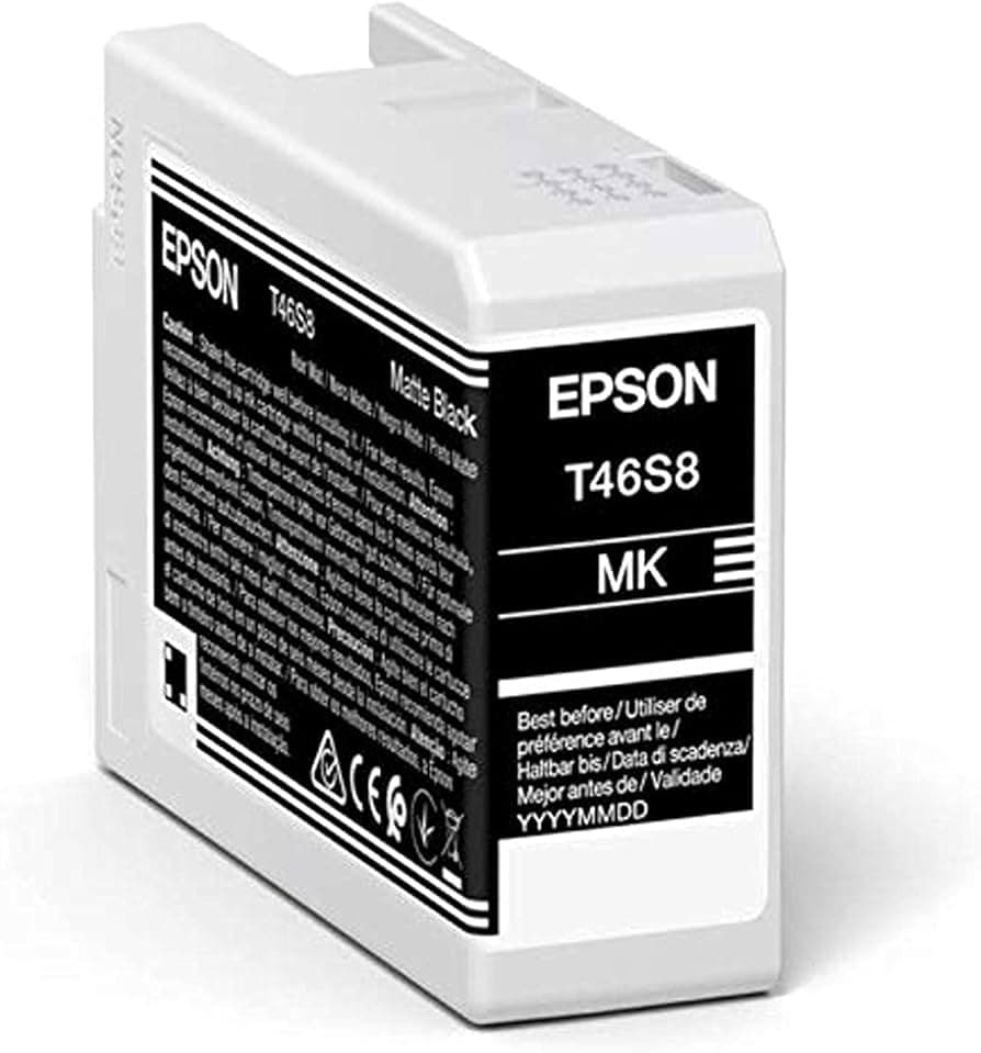Cartus Cerneala Original Epson Matte Black, T46S8, pentru UltraChrome Pro 10, 25ml, "C13T46S800"(RAPO)