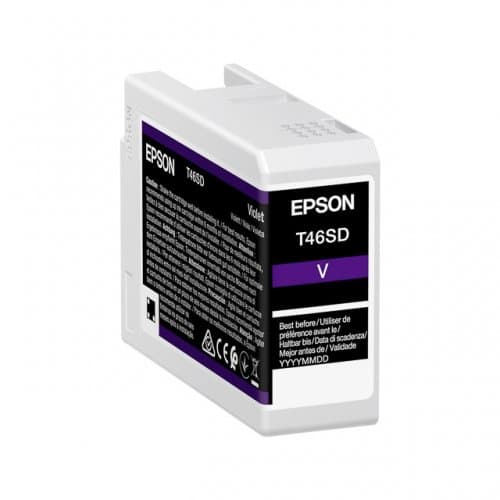 Cartus Cerneala Original Epson Violet, T46SD, pentru UltraChrome Pro 10, 25ml, "C13T46SD00"