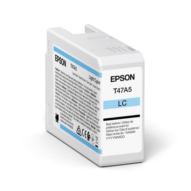 Cartus Cerneala Original Epson Light Cyan, T47A5, pentru UltraChrome Pro 10, 50ml, "C13T47A500"