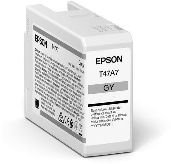 Cartus Cerneala Original Epson Grey, T47A7, pentru UltraChrome Pro 10, 50ml, "C13T47A700"