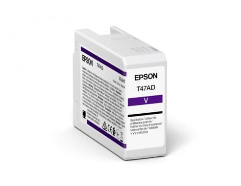Cartus Cerneala Original Epson Violet, T47AD, pentru UltraChrome Pro 10, 50ml, "C13T47AD00"(RAPO)