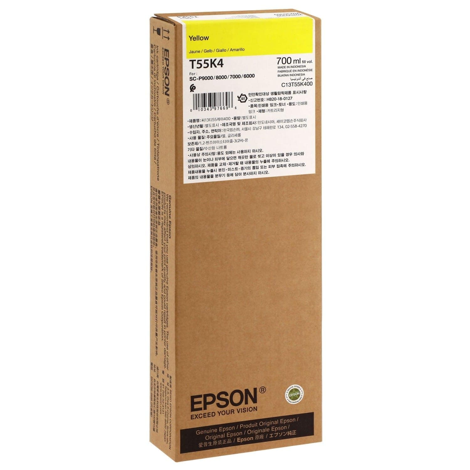 Cartus Cerneala Original Epson Yellow, pentru, "C13T55K400"