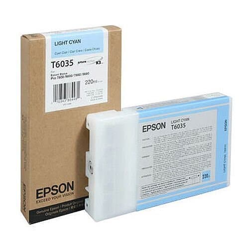 Cartus Cerneala Original Epson Light Cyan, pentru, "C13T603500"