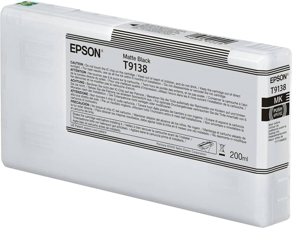 Cartus Cerneala Original Epson Matte Black, pentru, "C13T913800"(RAPO)