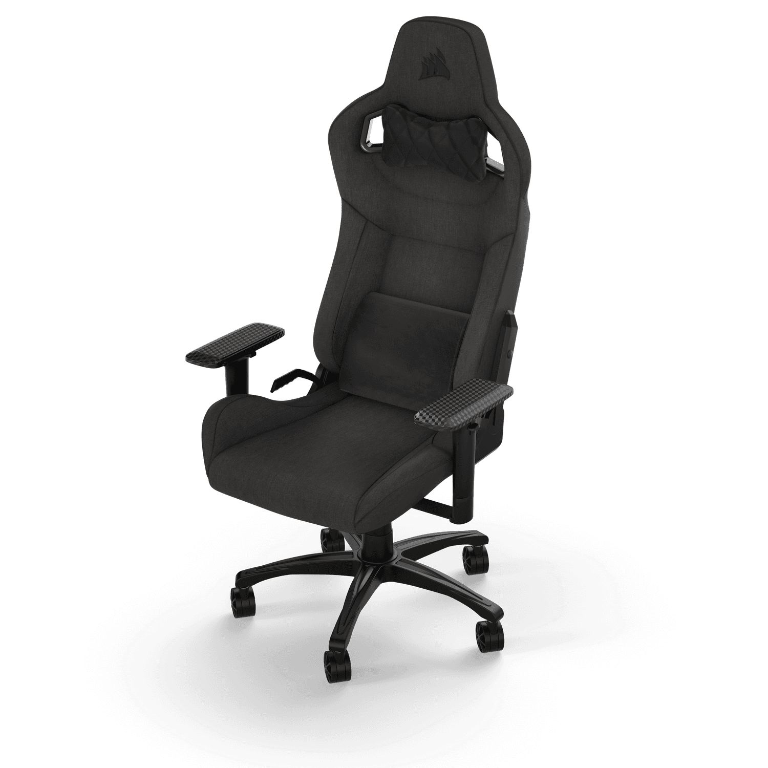 Corsair T3 Rush (2023), Textil, suport lombar Memory Foam, tetiera, Carbune "CF-9010057-WW" — miniatură