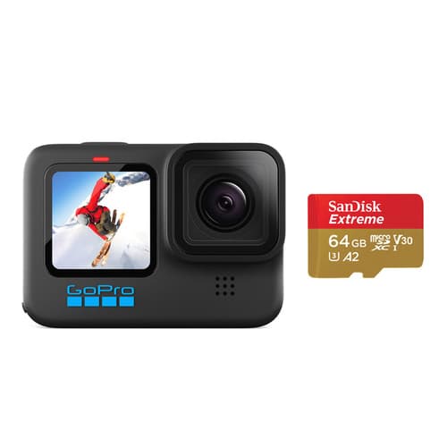 Camera de actiune GoPro H10B SB+SD Card 64GB5.3K, 23MP, Procesor GP2, HyperSmooth 4.0 "CHDSB-102-CN"