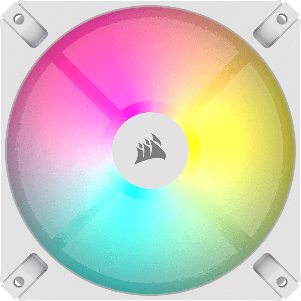 Ventilator Corsair iCUE AR120 RGB, 120mm PWM, Triple Pack, Alb "CO-9050169-WW" — miniatură