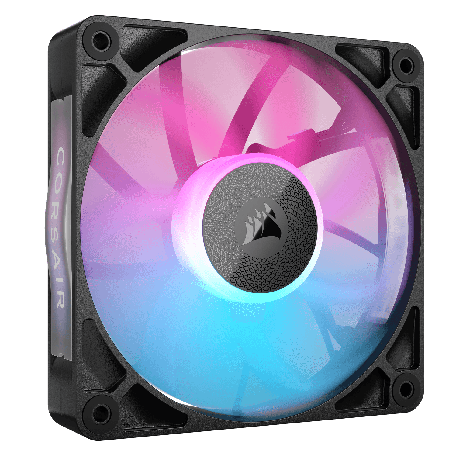 VENTILATOR Corsair iCUE LINK RX120 3x120mm RGB NEGRU, 0.400-2100 RPM +/- 10%, 10.5-74.2 CFM,Presiune Statica: 0.12-4.38 mm-H2O,10-36dBA, Prindere magnetica, Lungime cablu 135mm, 600mm "CO-9051018-WW" — miniatură