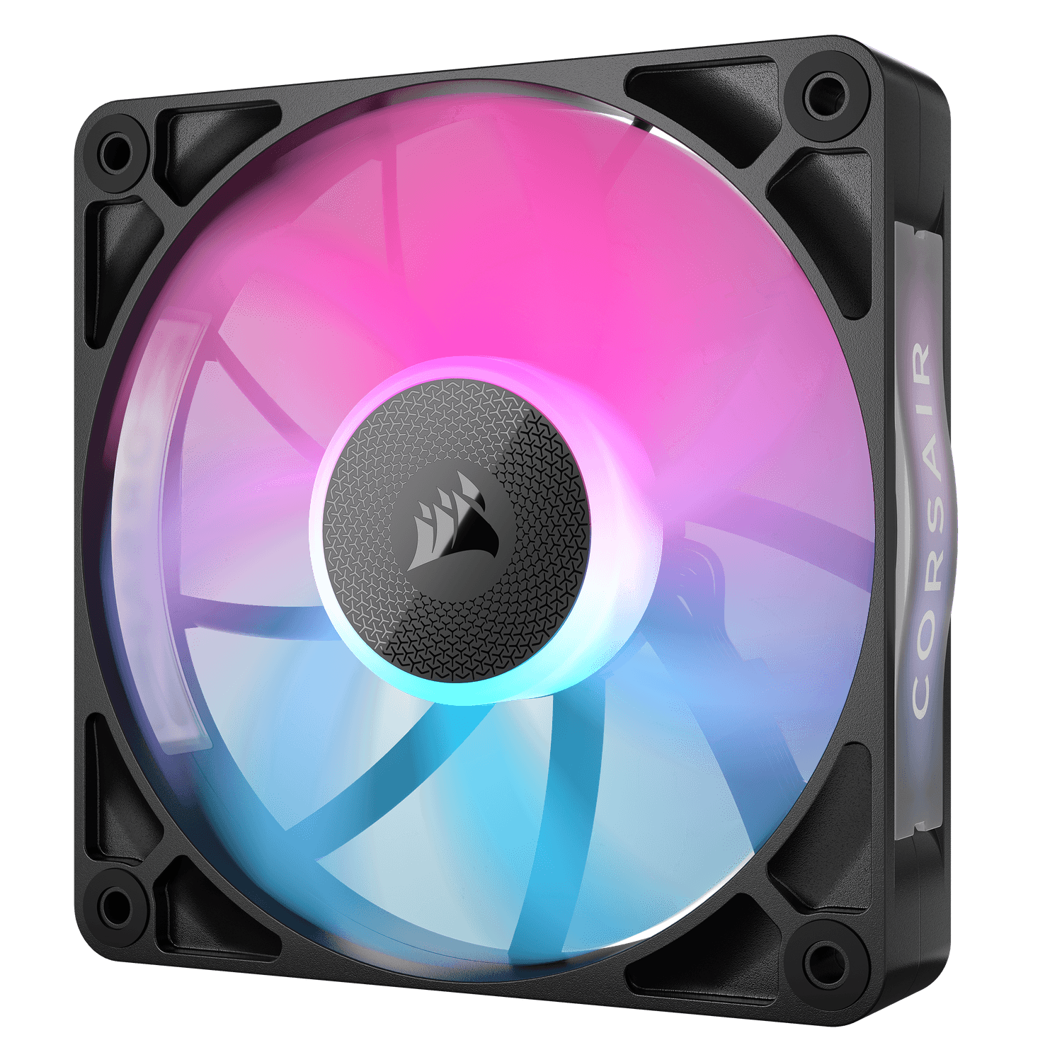 VENTILATOR Corsair iCUE LINK RX120 3x120mm RGB NEGRU, 0.400-2100 RPM +/- 10%, 10.5-74.2 CFM,Presiune Statica: 0.12-4.38 mm-H2O,10-36dBA, Prindere magnetica, Lungime cablu 135mm, 600mm "CO-9051018-WW" — miniatură