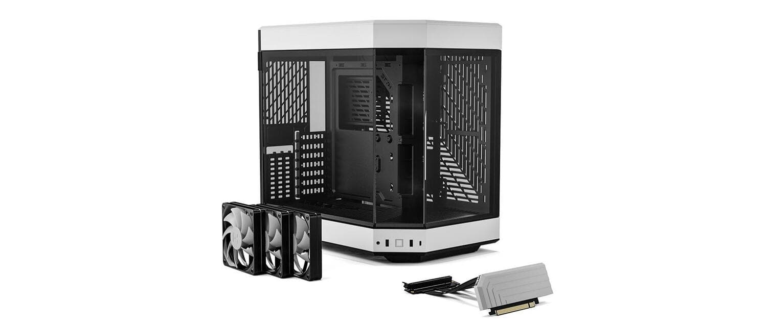 CARCASA HYTE Y60 Mid-Tower BLACK/WHITE "CS-HYTE-Y60-BW" — miniatură