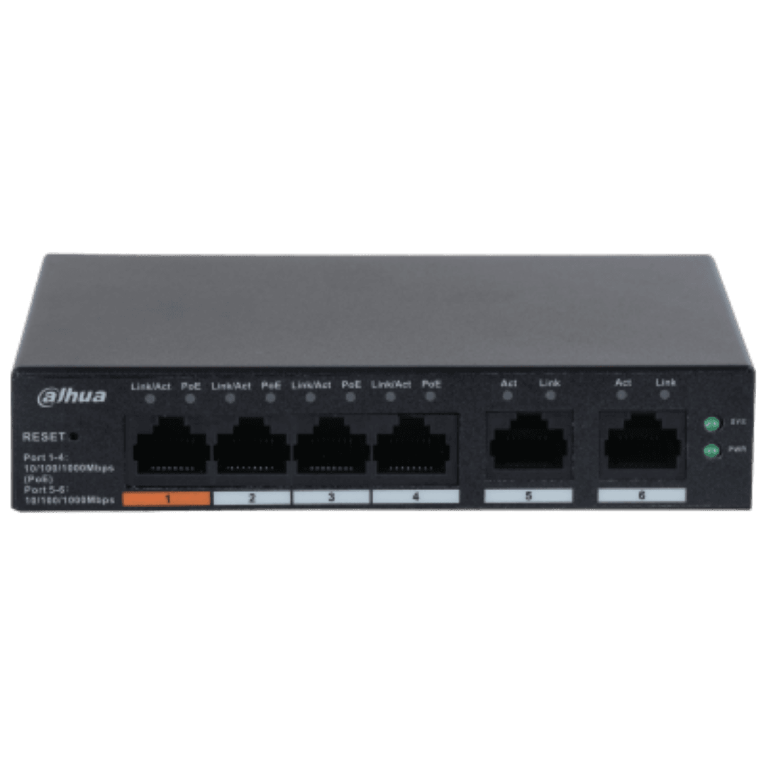DAHUA SWITCH 6P MNG GB 4POE "CS4006-4GT-60" — miniatură