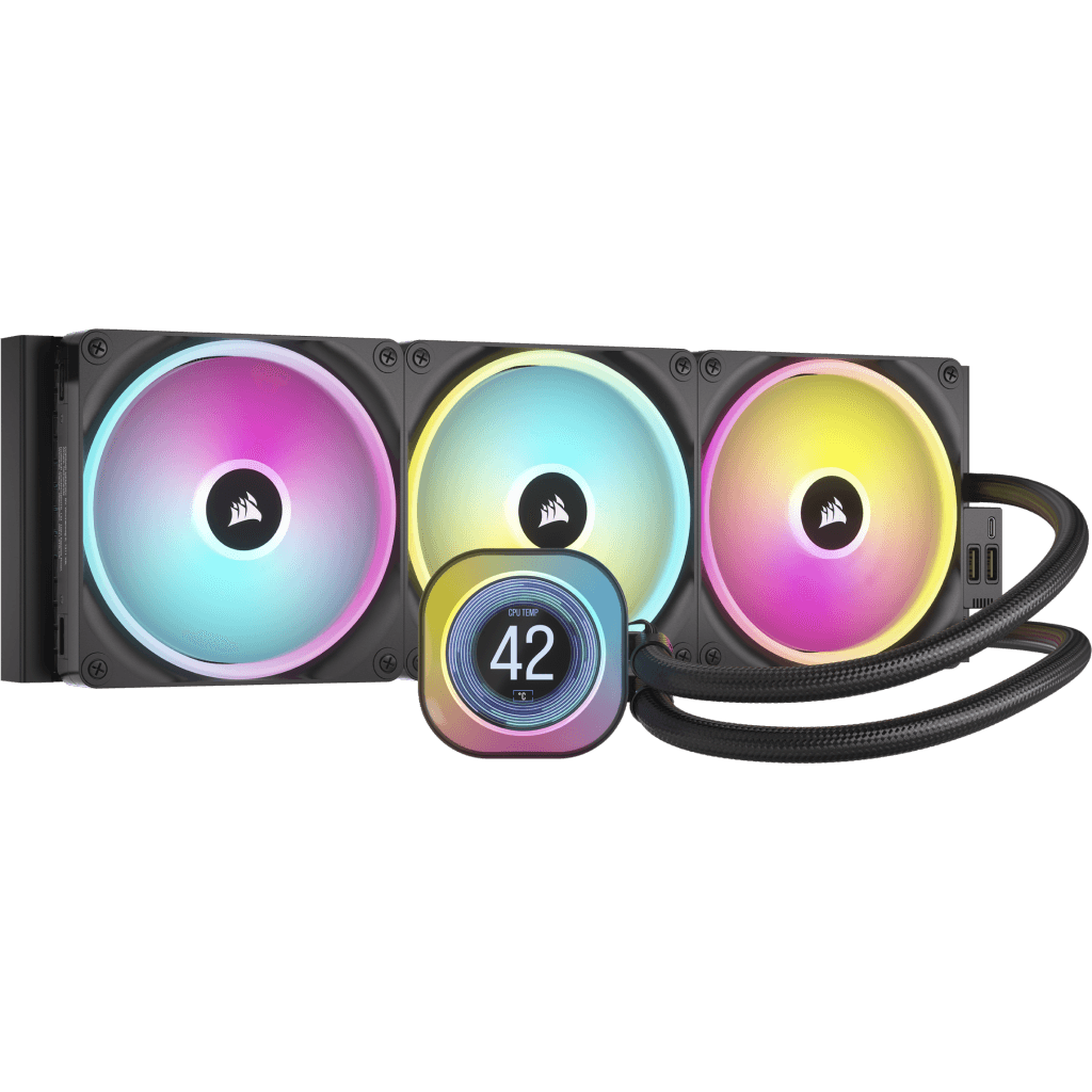 COOLERE Corsair iCUE LINK H170i LCD, AIO 420 mm, 2000 RPM, Intel/ AMD, Negru "CW-9061009-WW"
