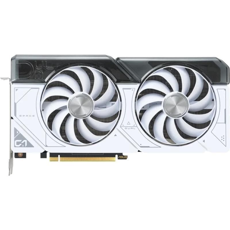 PLACI VIDEO Asus Dual GeForce RTX 4070 SUPER White OC Edition 12GB GDDR6X "DUAL-RTX4070S-O12G-WHITE" — miniatură