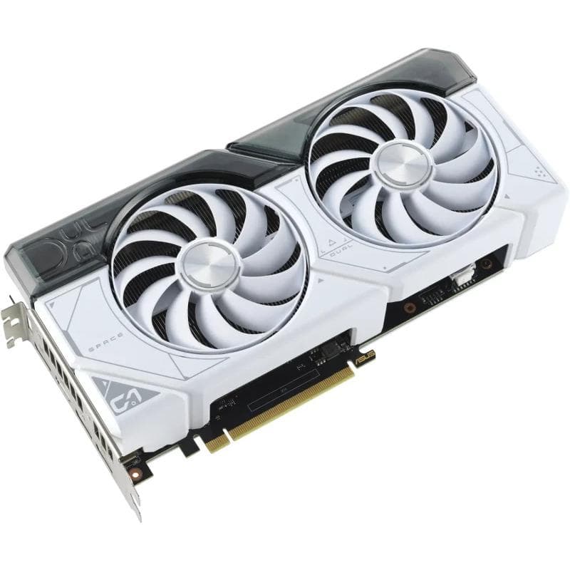 PLACI VIDEO Asus Dual GeForce RTX 4070 SUPER White OC Edition 12GB GDDR6X "DUAL-RTX4070S-O12G-WHITE" — miniatură