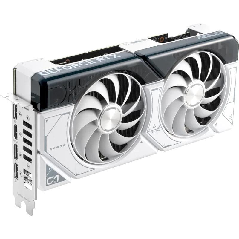 PLACI VIDEO Asus Dual GeForce RTX 4070 SUPER White OC Edition 12GB GDDR6X "DUAL-RTX4070S-O12G-WHITE" — miniatură
