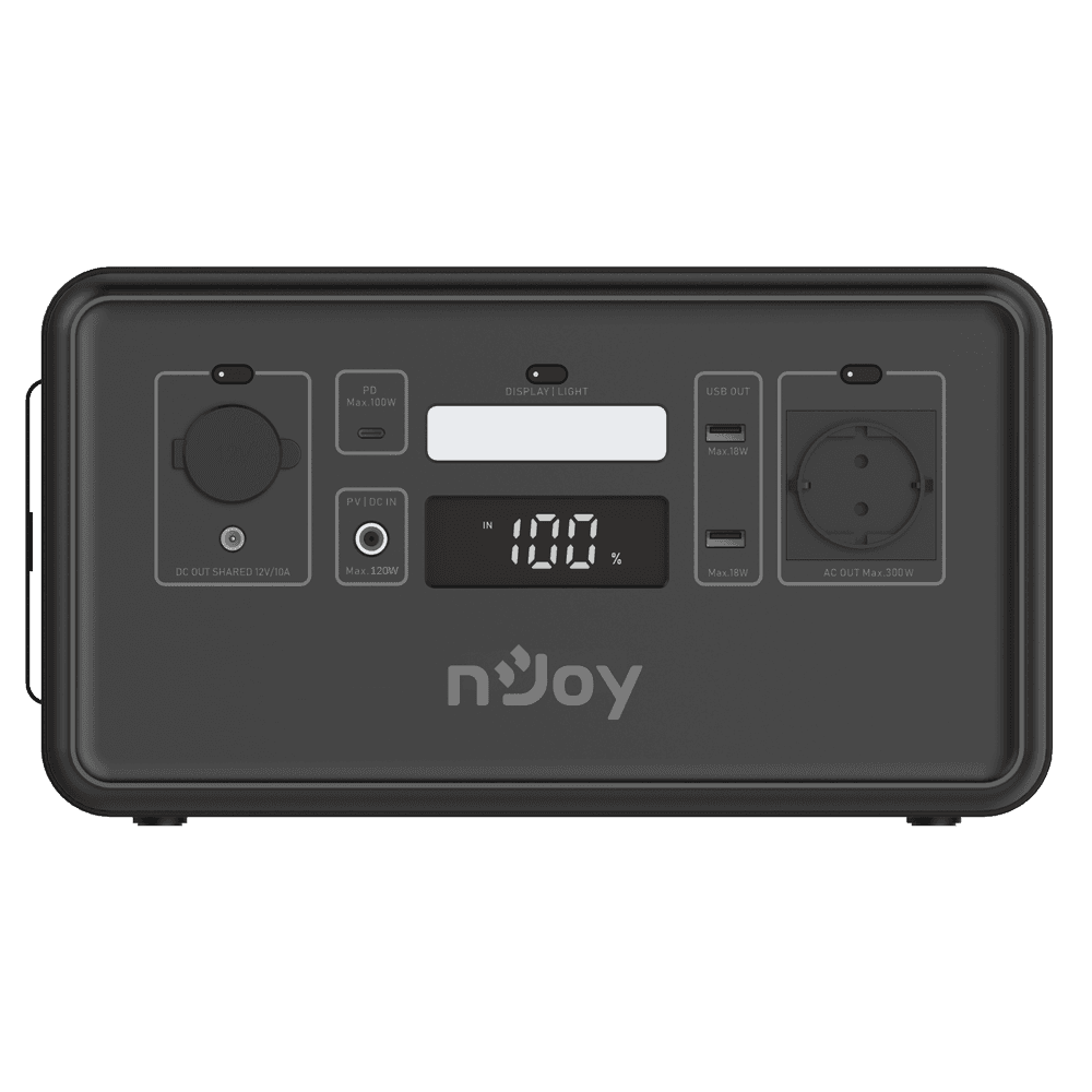 nJoy | ESPS-30TBBIF-CT012 | Power Base 300|Statie portabila stocare energie|Exterior|300W|6 porturi alimentare|4 moduri reincarcare | Management software "ESPS-30TBBIF-CT012" — miniatură