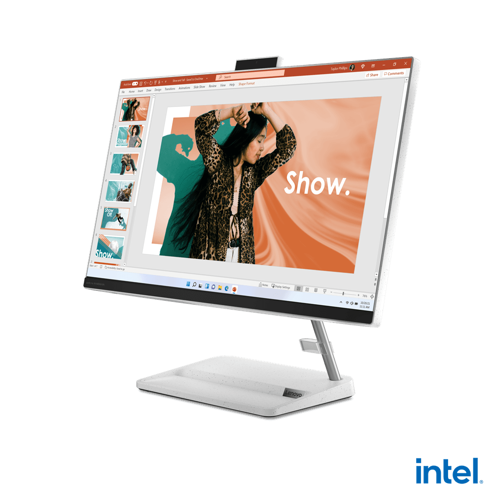 DESKTOP Computers Lenovo AIO 3 23.8 NT I5-12450H 16GB 1TB UMA DOS "F0GH0170RI" — miniatură