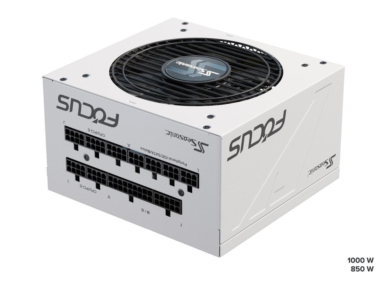 SURSE Seasonic FOCUS GX-850, 80 Plus Gold, 850W, 12VHPWR, ATX 3.0, Full Modulara, Alb "FOCUS-GX-850-ATX30-WHITE" — miniatură