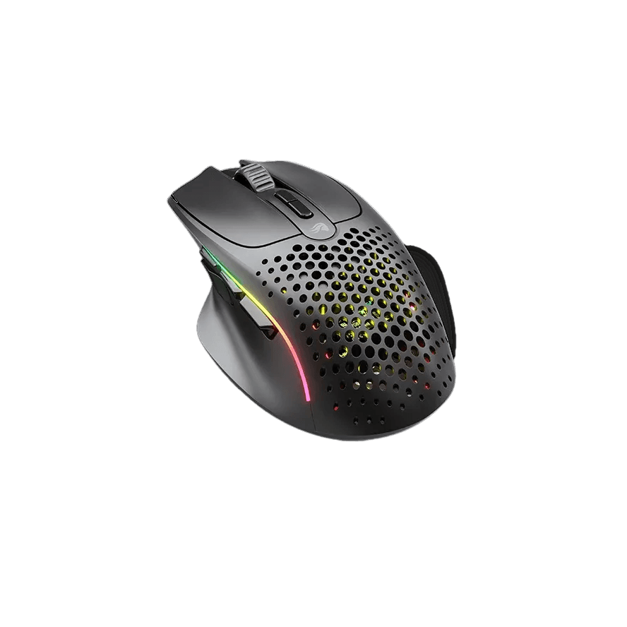 MOUSE Glorious PC Gaming Race Wireless, 26000 DPI, Ultralight 75g, Bluetooth, 9 butoane, Negru "GLO-MS-IWV2-MB" — miniatură