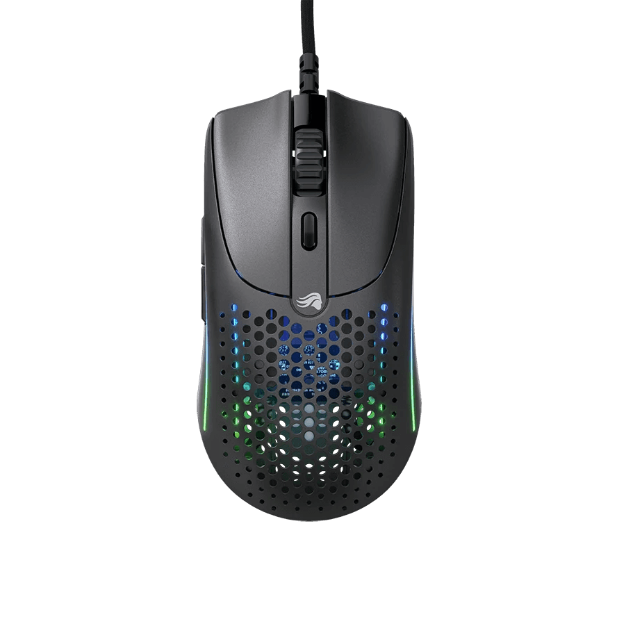 MOUSE Glorious PC Gaming Race 26000 DPI, RGB, USB, Ultralight 59g, 6 butoane, Ambidextru, Negru "GLO-MS-OV2-MB" — miniatură
