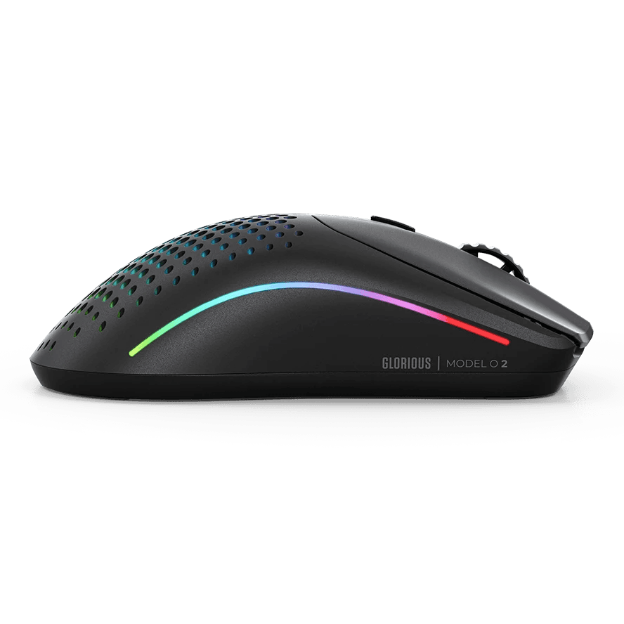 MOUSE Glorious PC Gaming Race Wireless, 26000 DPI, RGB, Ultralight 68g, Hybrid 2.4GHz, Bluetooth, 6 butoane, Ambidextru, Negru "GLO-MS-OWV2-MB" — miniatură