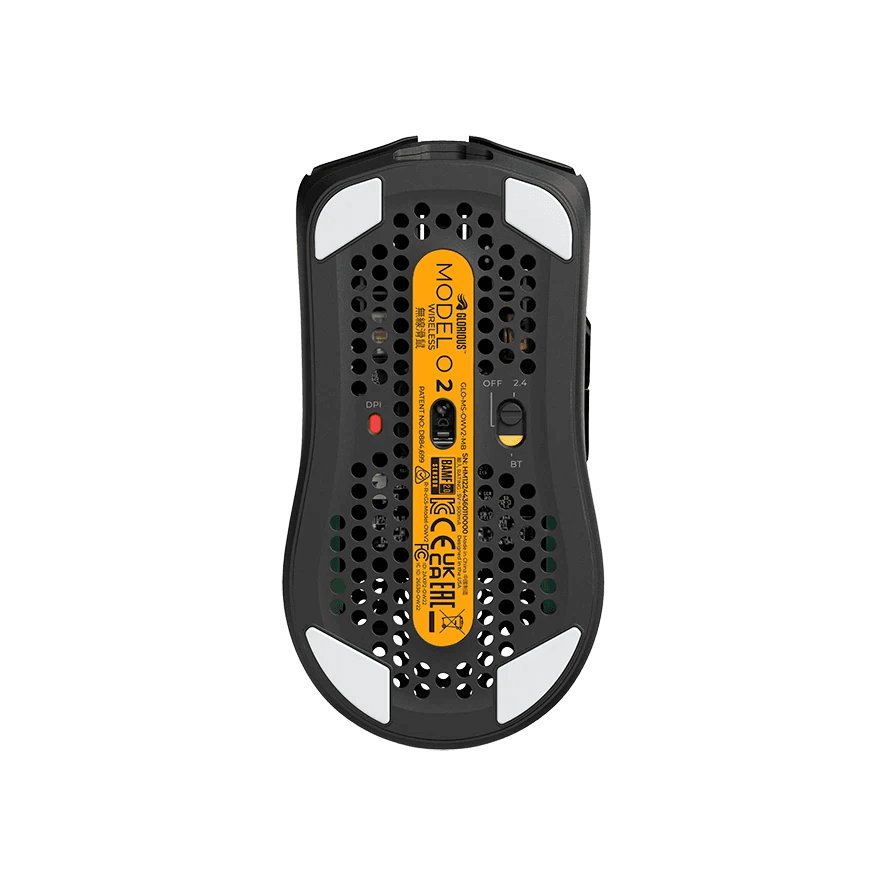 MOUSE Glorious PC Gaming Race Wireless, 26000 DPI, RGB, Ultralight 68g, Hybrid 2.4GHz, Bluetooth, 6 butoane, Ambidextru, Negru "GLO-MS-OWV2-MB" — miniatură