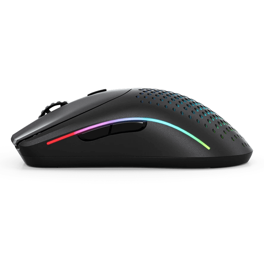 MOUSE Glorious PC Gaming Race Wireless, 26000 DPI, RGB, Ultralight 68g, Hybrid 2.4GHz, Bluetooth, 6 butoane, Ambidextru, Negru "GLO-MS-OWV2-MB" — miniatură