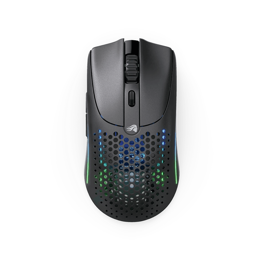 MOUSE Glorious PC Gaming Race Wireless, 26000 DPI, RGB, Ultralight 68g, Hybrid 2.4GHz, Bluetooth, 6 butoane, Ambidextru, Negru "GLO-MS-OWV2-MB" — miniatură
