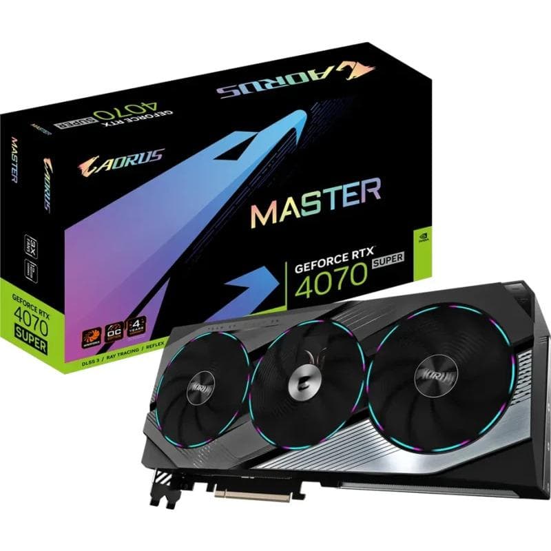 PLACI VIDEO Gigabyte GB GeForce RTX 4070 AORUS M SUPER 12GB "GV-N407SAORUS M-12GD"
